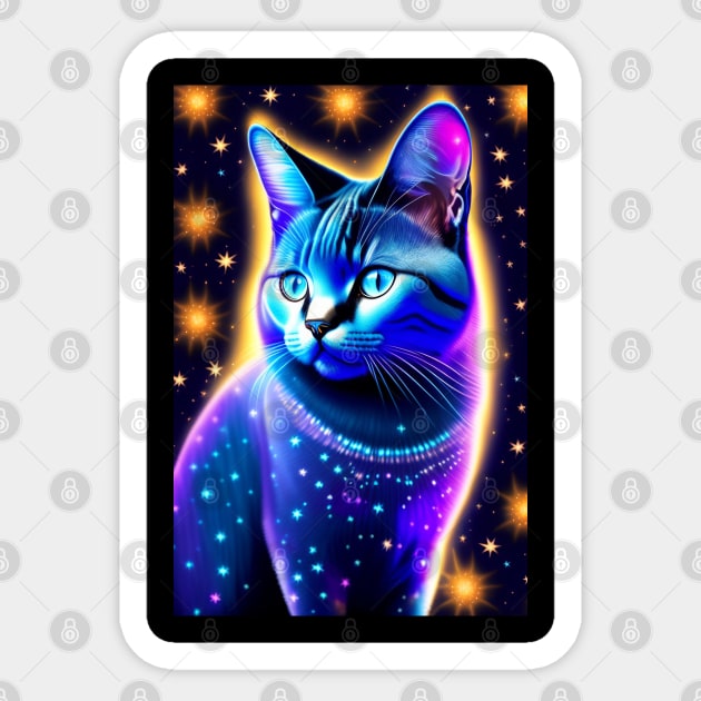 Dreamy British Shorthair Sticker by Enchanted Reverie